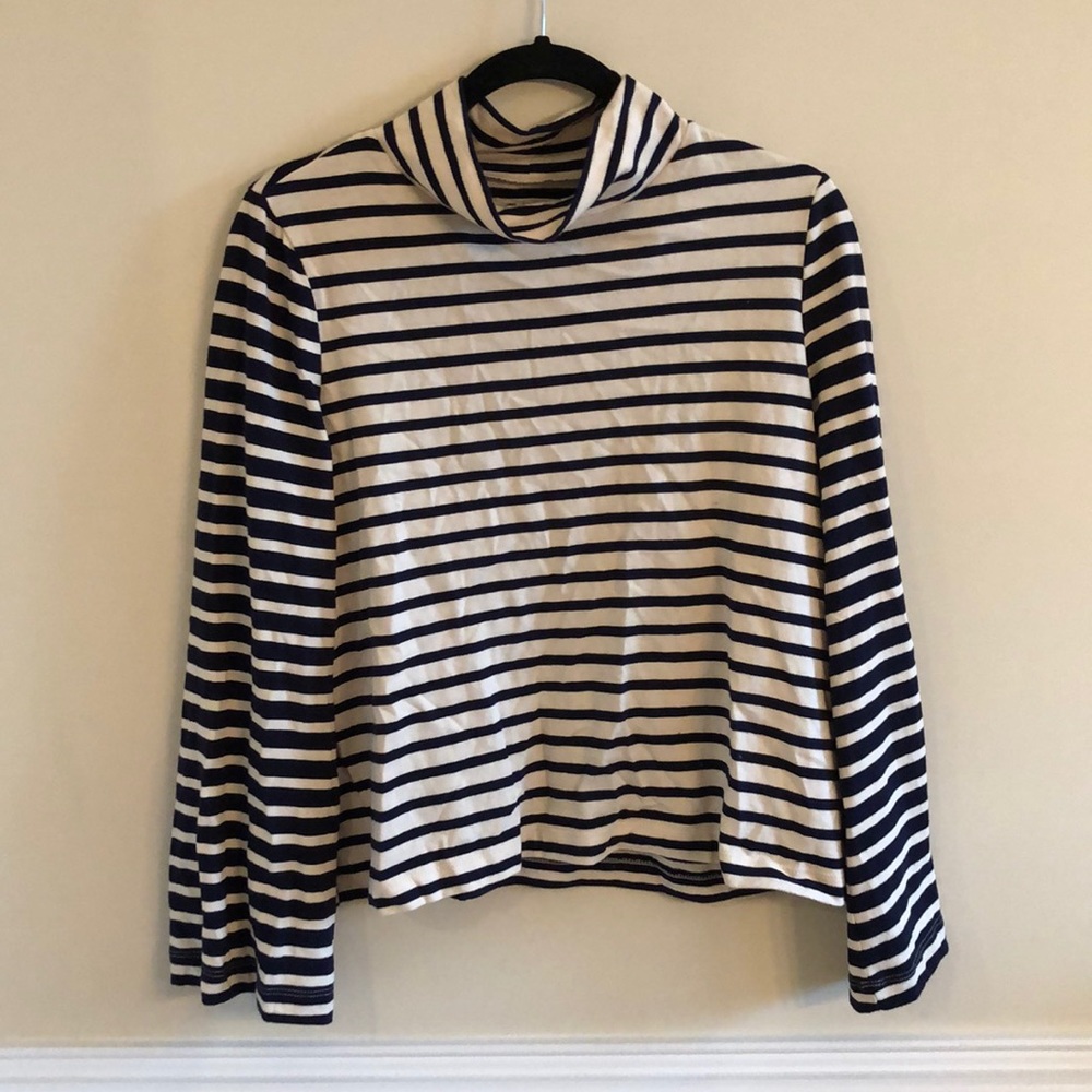Madewell turtleneck with bell sleeves